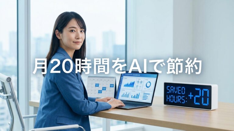 1人経営者がAIで月20時間を削減する方法【実例付き】